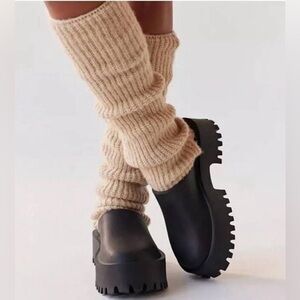 Jeffrey Campbell Black Platform Clogs